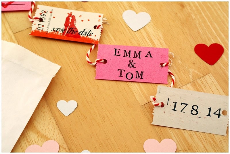 DIY Hochzeit: Save the Date Karten zum Selbermachen mit Feine Billeterie