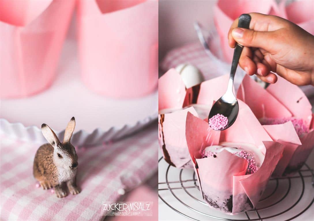 Lass mich dein Zuckerperlchen Cupcake sein