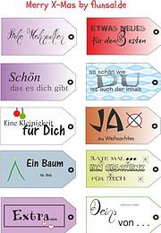 Freebie Geschenkanhänger für Weihnachten