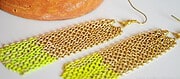 DIY Gliederketten Ohrringe mit neon