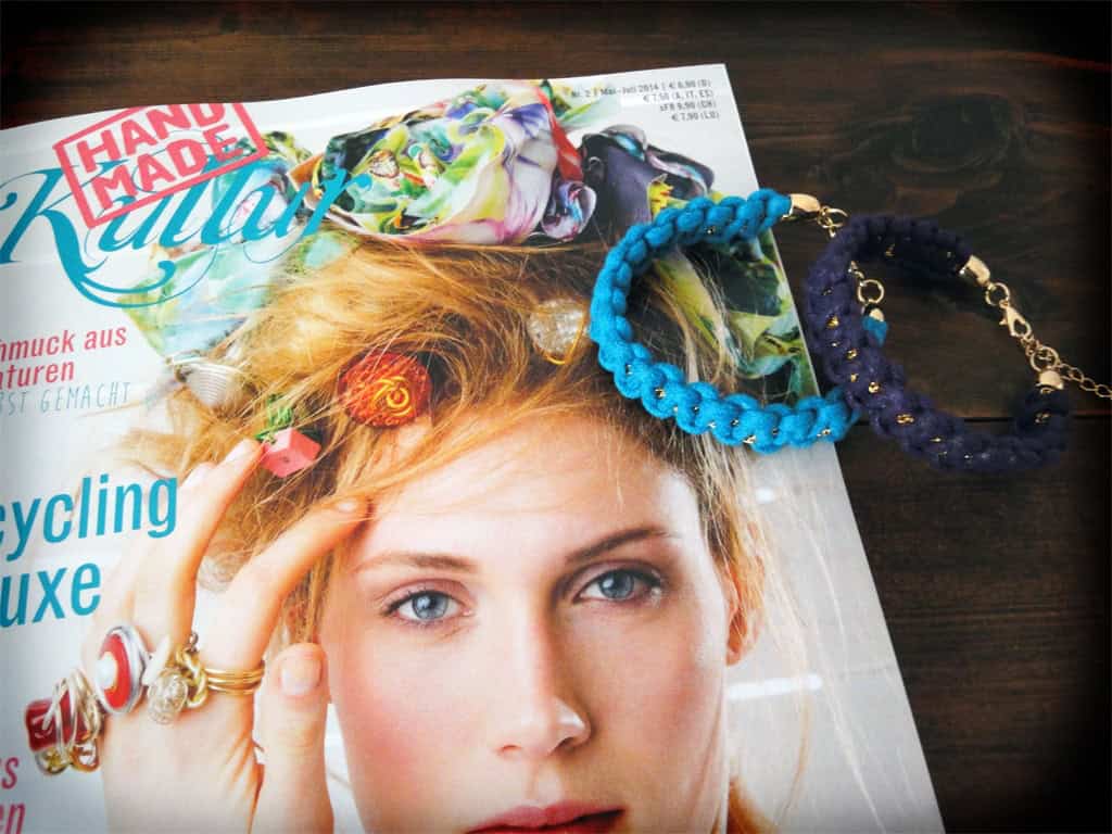 Schnürsenkel-Armband und Statement-Kette