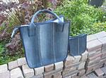 Tote bag aus Kinderjeans und altem Bettbezug
