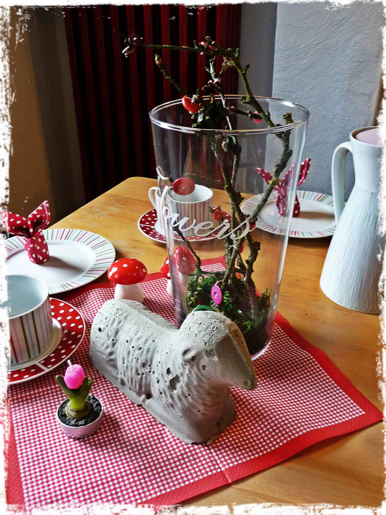 Osterlamm aus Beton