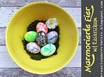 Ostereier marmorieren mit Rasierschaum