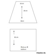 Nähmaschinenhaube mit nur 3 Stoffteilen
