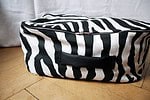 Großer Zebra-Wollkoffer