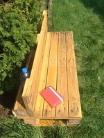 Gartenbank aus Paletten