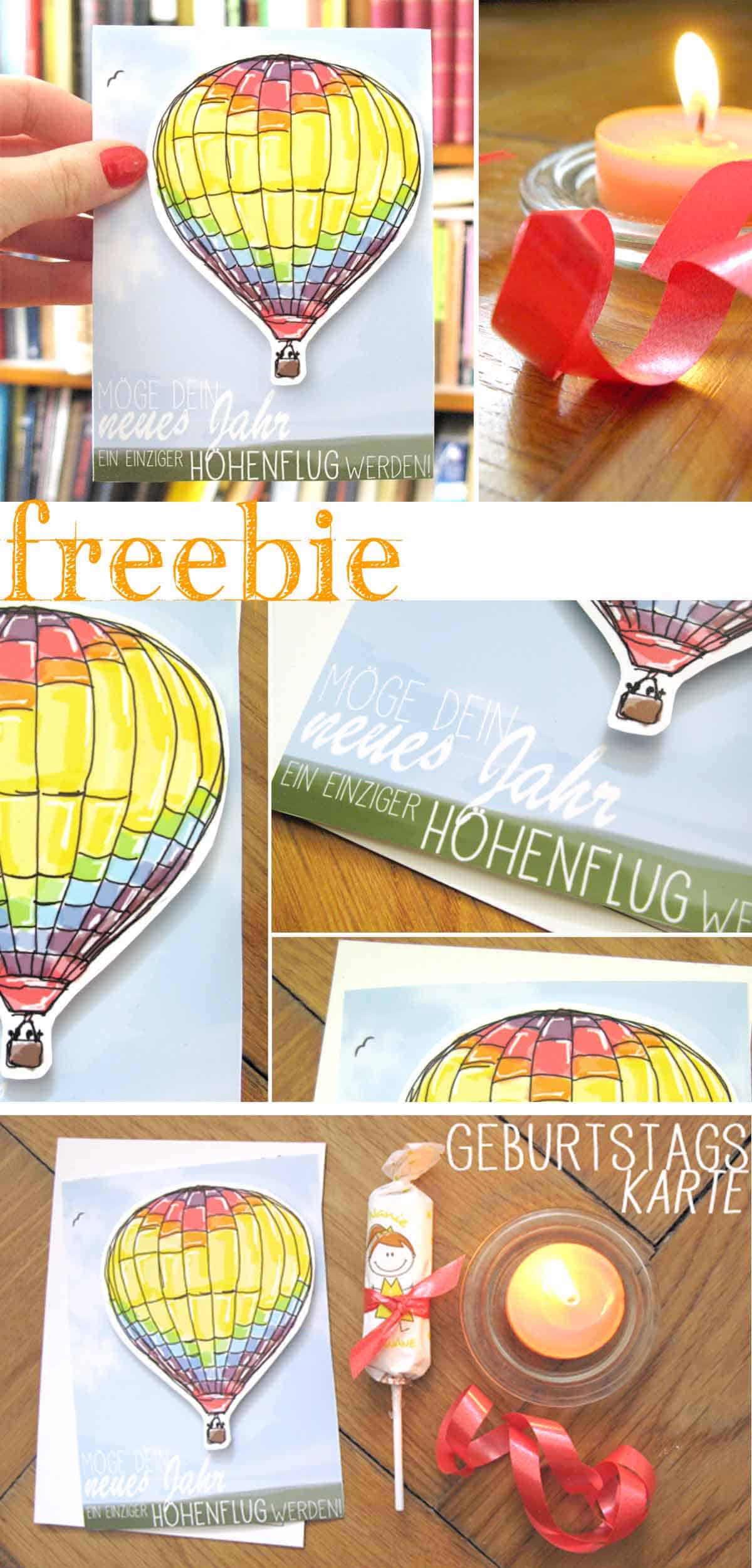 [freebie] Geburtstagskarte