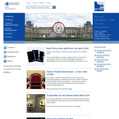 Textilien, Theater und Bühnenbedarf von Gerriets
