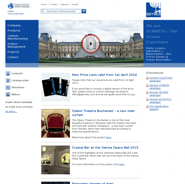 Textilien, Theater und Bühnenbedarf von Gerriets