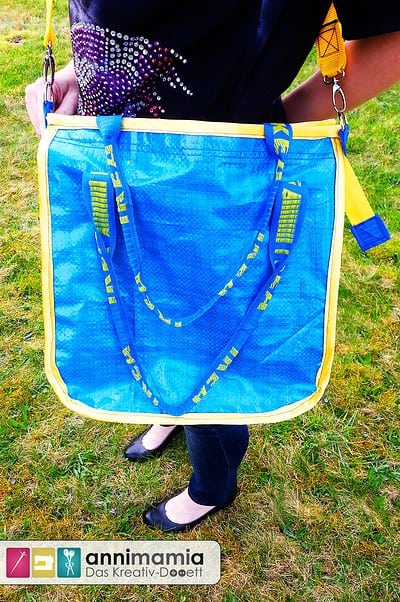 Ikea-Tüte wird zum schicken hosewear-Shopper