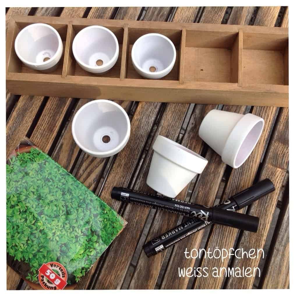 DIY Kressetöpfchen bemalen
