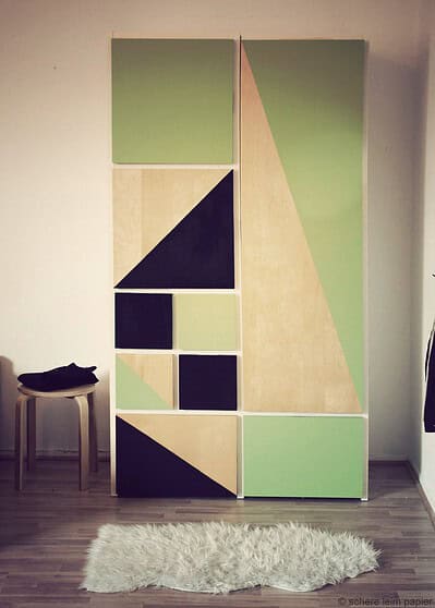 Kleiderschrank-Verschönerung