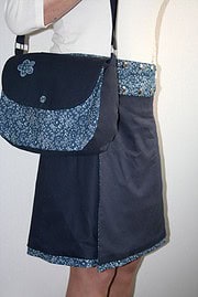 Wickelrock mit passender Handtasche