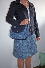 Wickelrock mit passender Handtasche