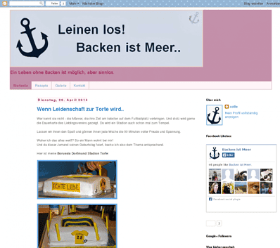 Leinen los! Backen ist Meer..