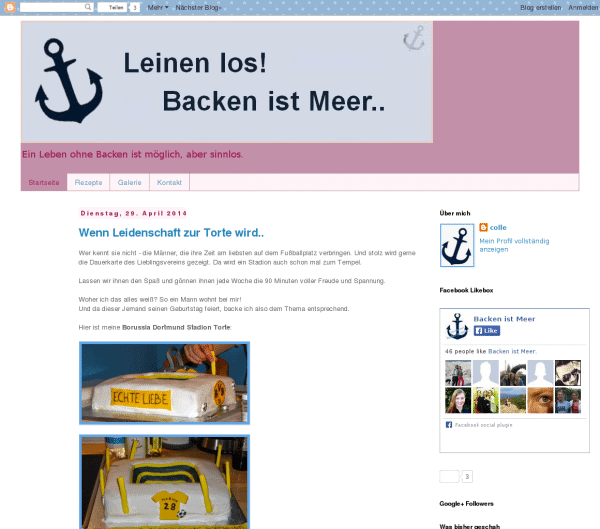 Leinen los! Backen ist Meer..