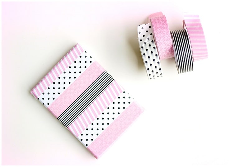Aus alter Schachtel mach schöne Geschenkbox mit Masking Tape