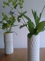 Abgewandelt: Essig und Öl-Gipsvasen