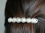 Haarspange mit Zuchtperlen basteln