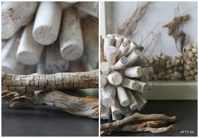 Upcycling: Kugel aus Weinkorken