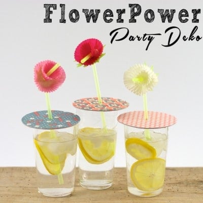 Sommerliche FlowerPower Partydeko