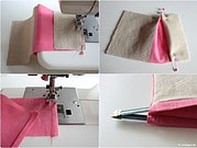 Sommer-Clutch mit Federverschluss