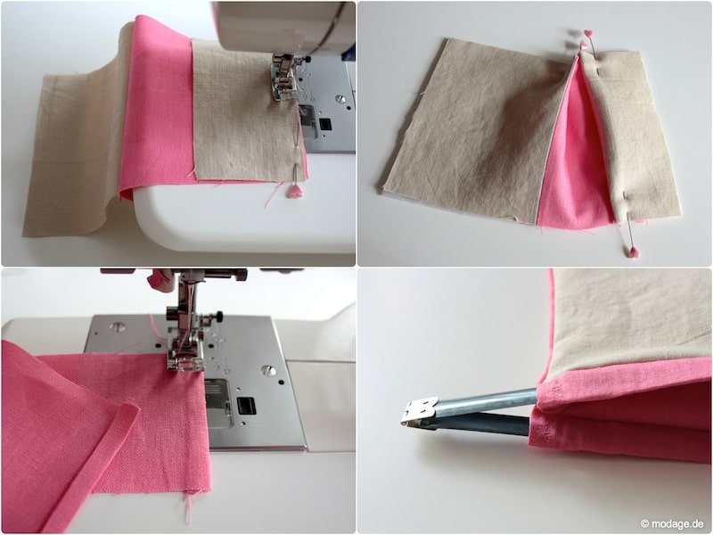 Sommer-Clutch mit Federverschluss