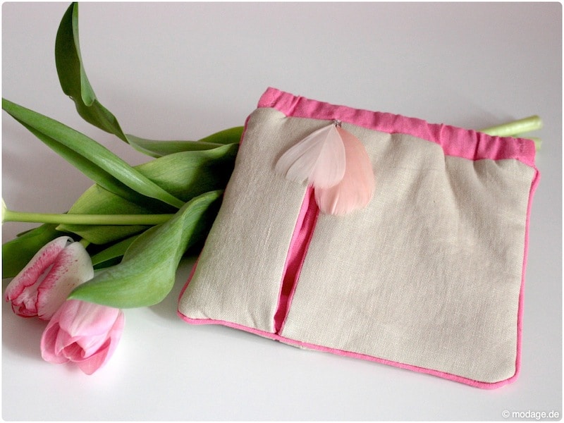 Sommer-Clutch mit Federverschluss