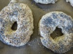 Leckere amerikanische Bagles