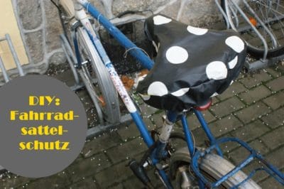 DIY: Fahrradsattelschutz