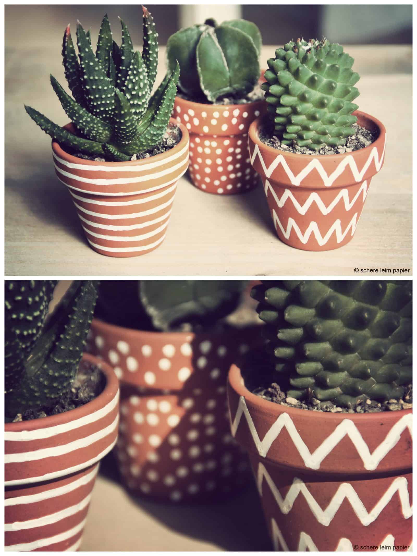 DIY Kakteentopfmalerei zum Muttertag