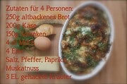 Resteverwertung – Schinken-Käse-Brotauflauf