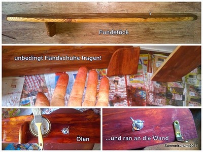 Holzbearbeitung DIY  - Schleifen, Beizen, Ölen