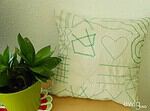 Patchwork-Kissen light