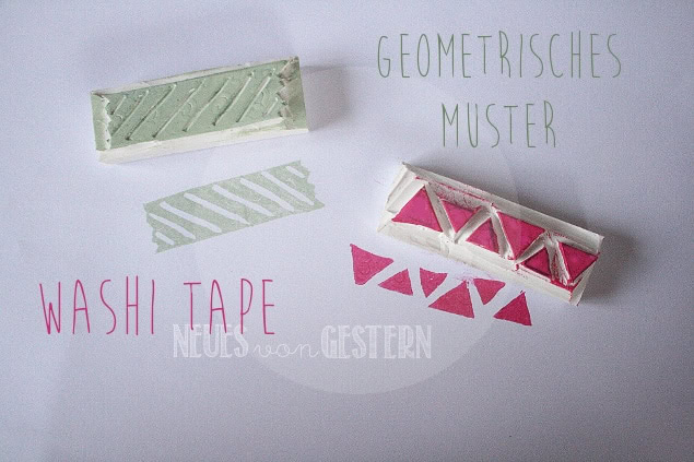 Stempel aus Radiergummi DIY