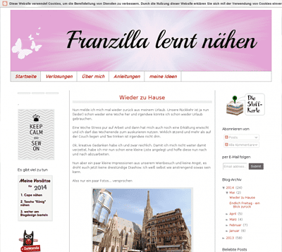 Franzilla lernt nähen