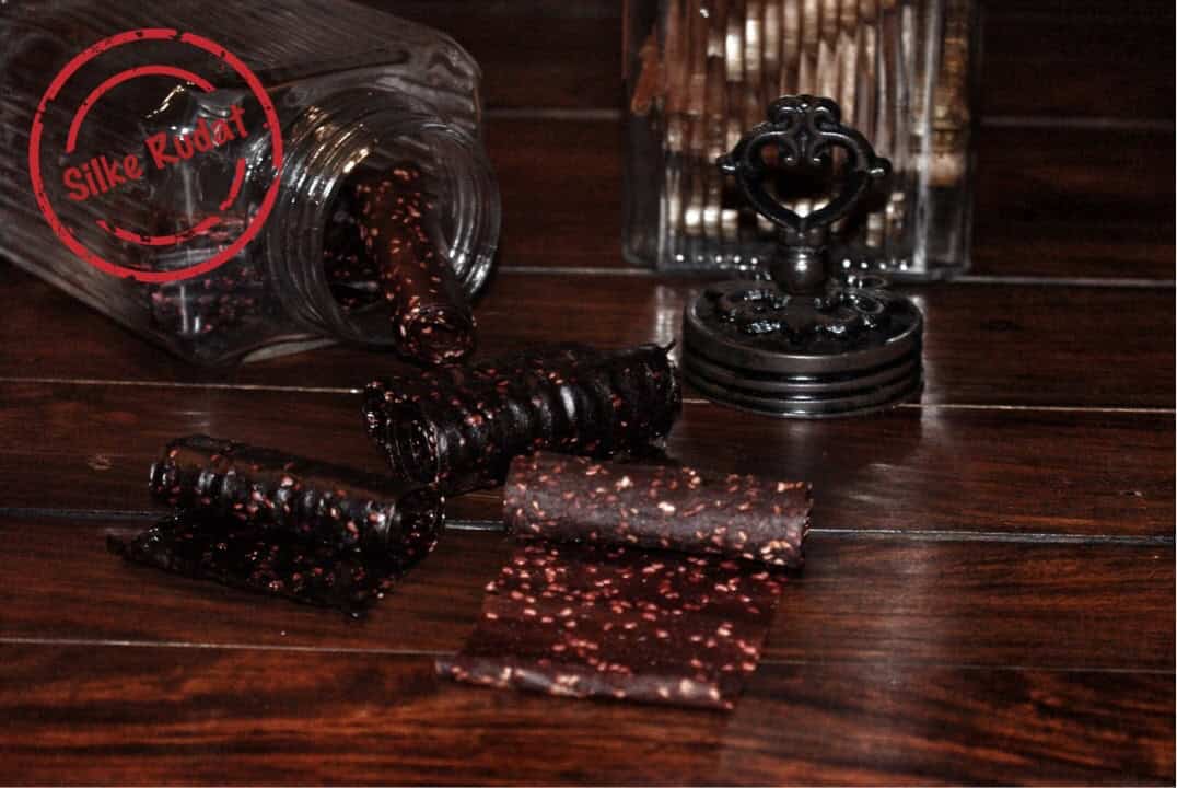 Selbstgemachte Fruit Leather Roll-Ups