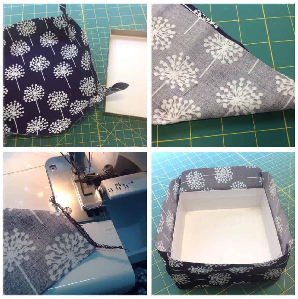 [ mini tutoral ] schöne Schachtel im Stoffkleid