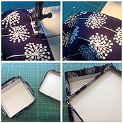 [ mini tutoral ] schöne Schachtel im Stoffkleid