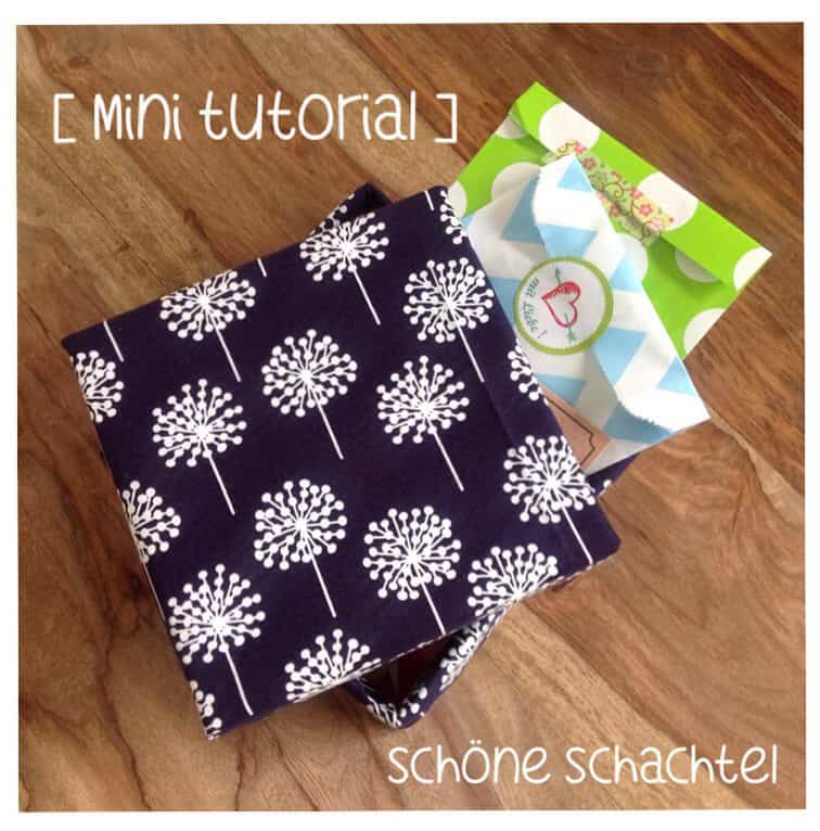 [ mini tutoral ] schöne Schachtel im Stoffkleid