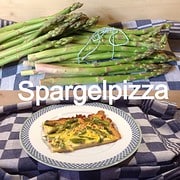 Spargelpizza