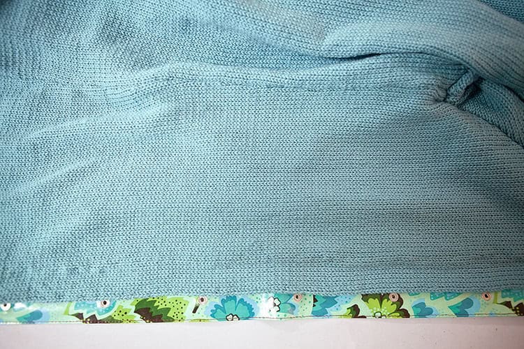 Regenmantel mit Strickfutter