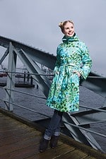 Regenmantel mit Strickfutter