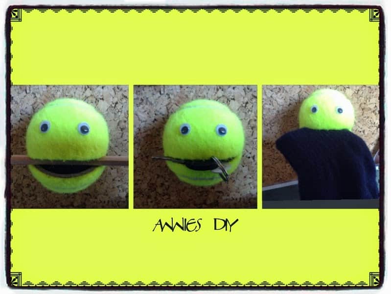 Halterung aus Tennisball - HANDMADE Kultur