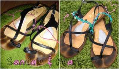 Upgrade: Hippie-Sandale mit Perlenriemchen (DIY)