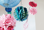 DIY Wabenbälle und Pompoms zum Selbermachen