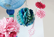 DIY Wabenbälle und Pompoms zum Selbermachen