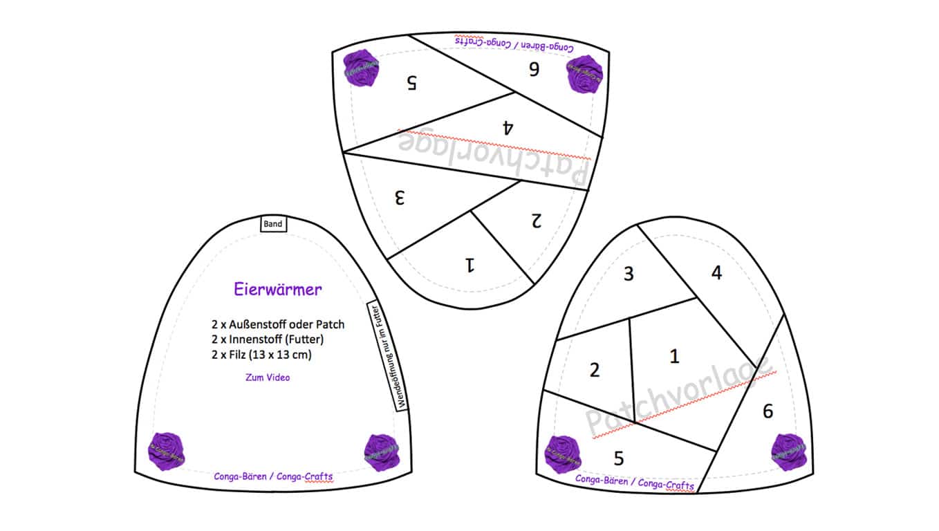 DIY – Crazy Patch Technik – Beispiel Eierwärmer