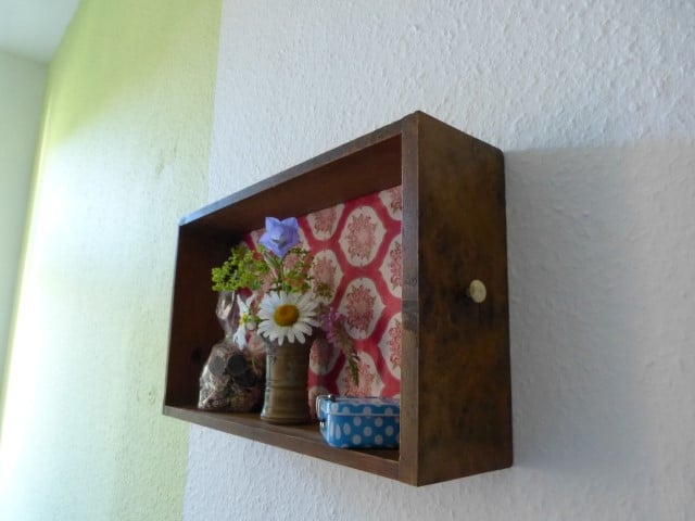 Wandfach aus alter Schublade